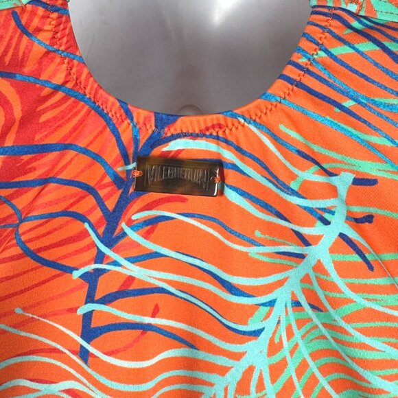Vilebrequin Plumes Feria One Piece Swimsuit Size 8 Printed Multicolored SW-2099 - Picture 5 of 13